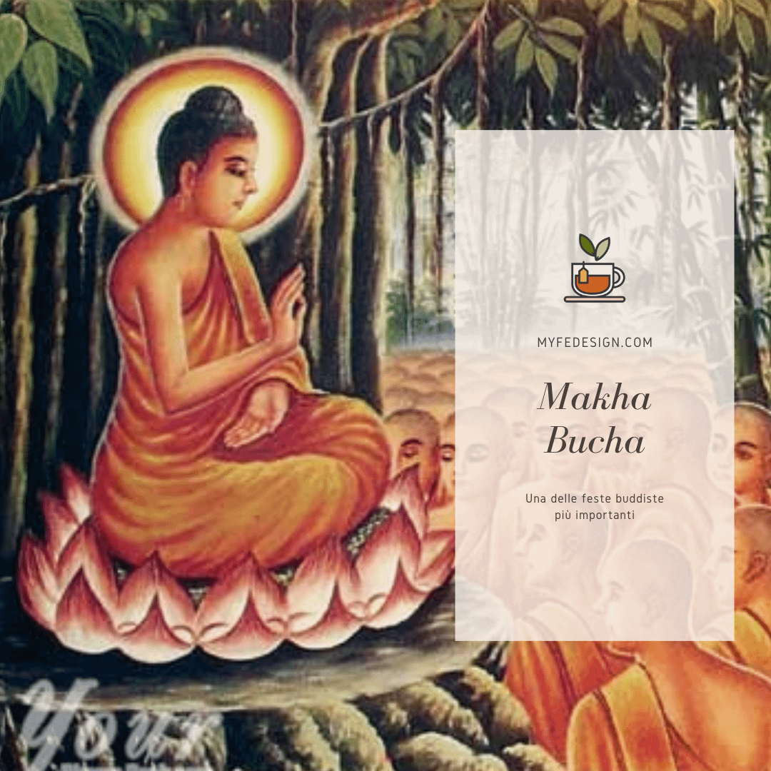 immagine del Buddha durante la festa del Makha Bucha