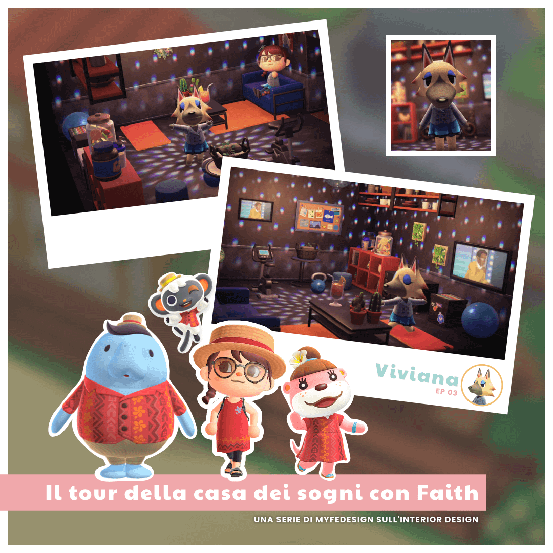 copertina della puntata 3 della serie sull'interior design dedicata alle case dei villager di animal crossing