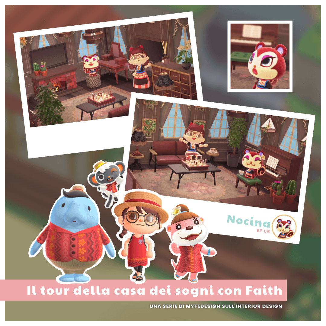 copertina della puntata 5 della serie sull'interior design dedicata alle case dei villager di animal crossing