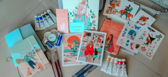Dipingendo con i colori gouache