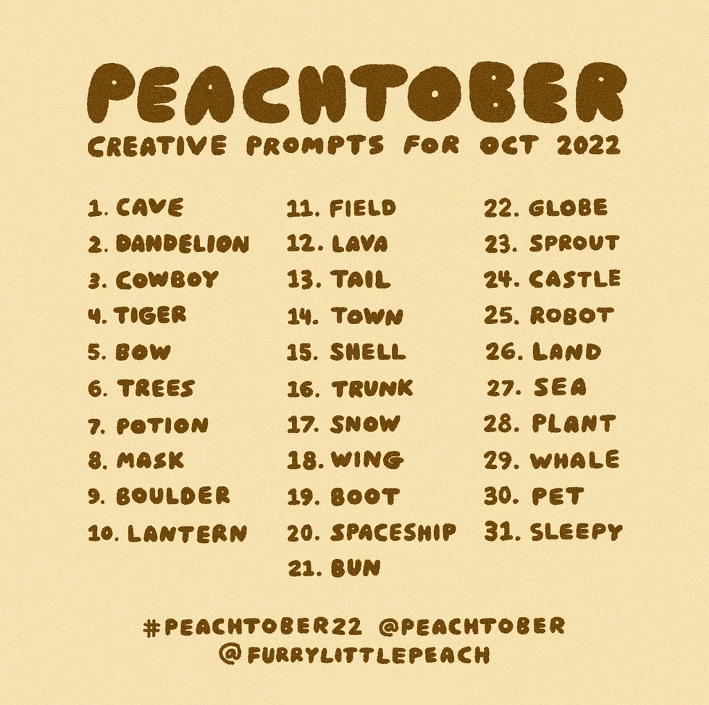 lista dei soggetti da disegnare realizzata da furrylittlepeach