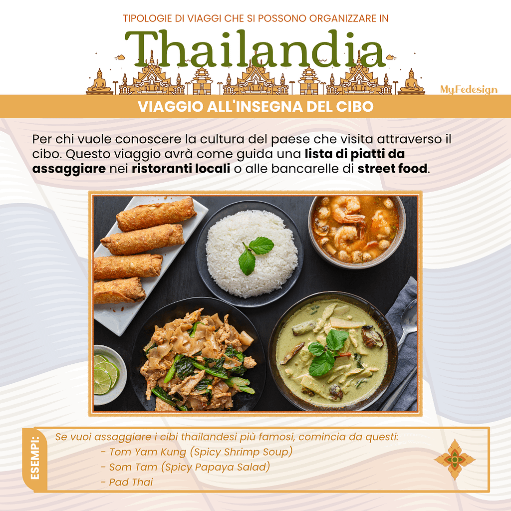 tavolo di cibi da ristorante tailandesi con verde, pad see ew noodles e zuppa tom yum goong