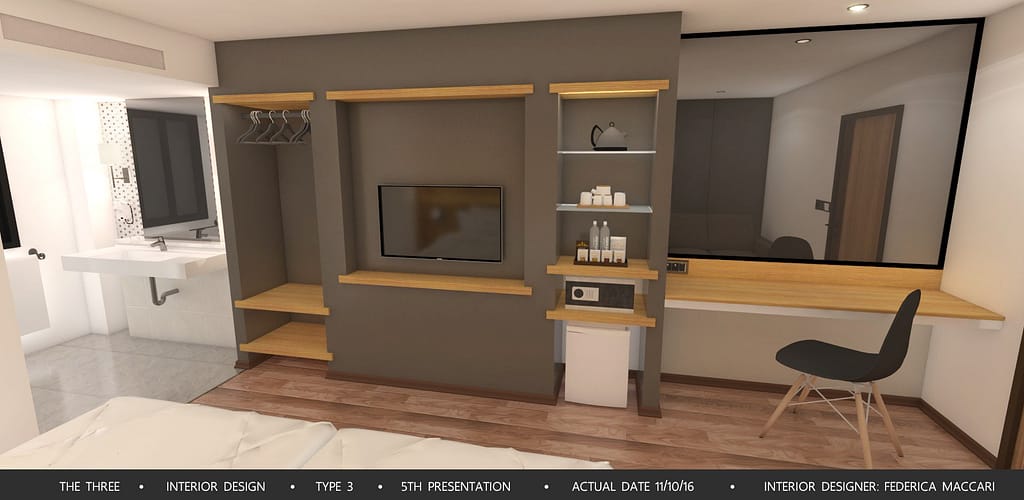 Hotel The Three – Bedroom