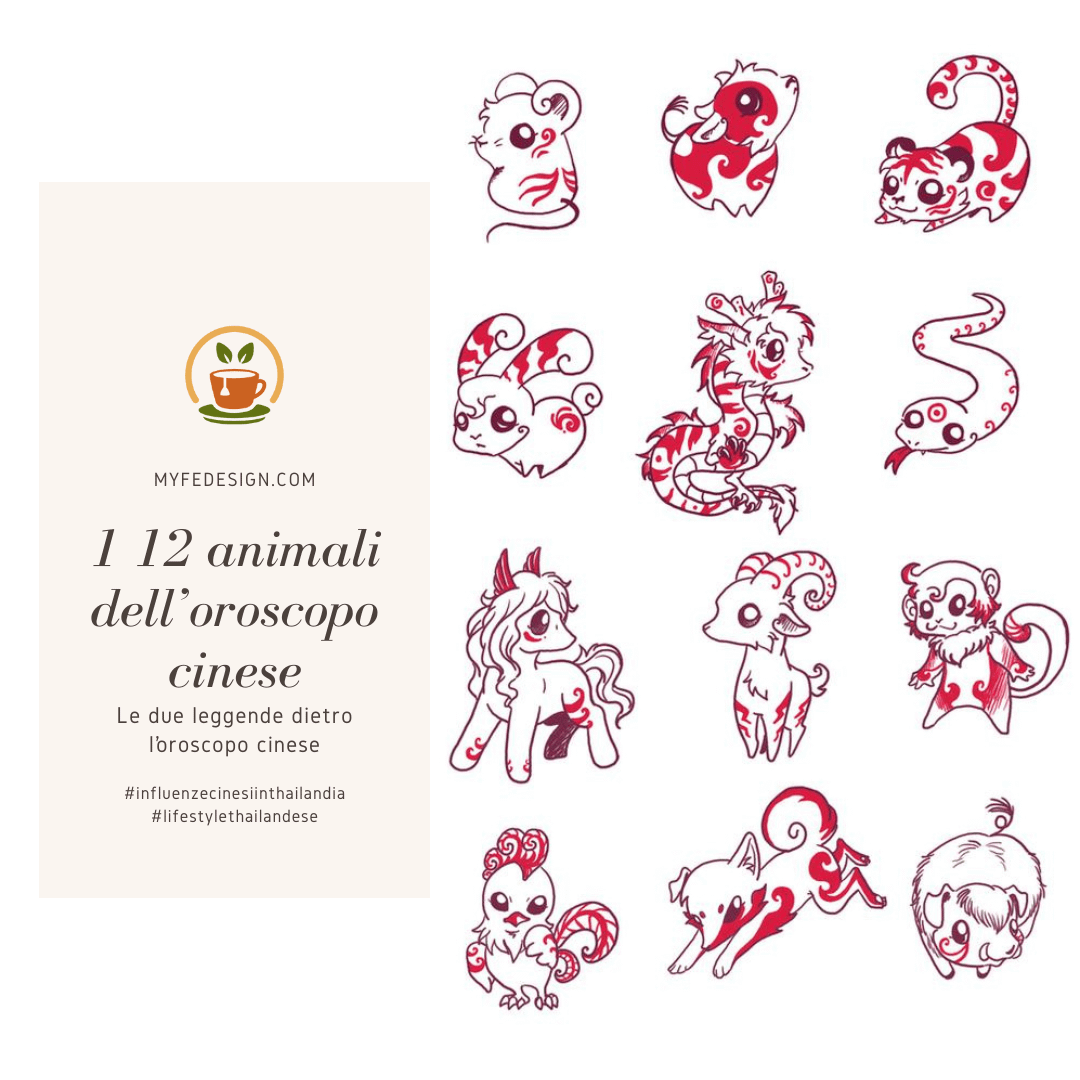 i 12 animali dell'oroscopo cinese