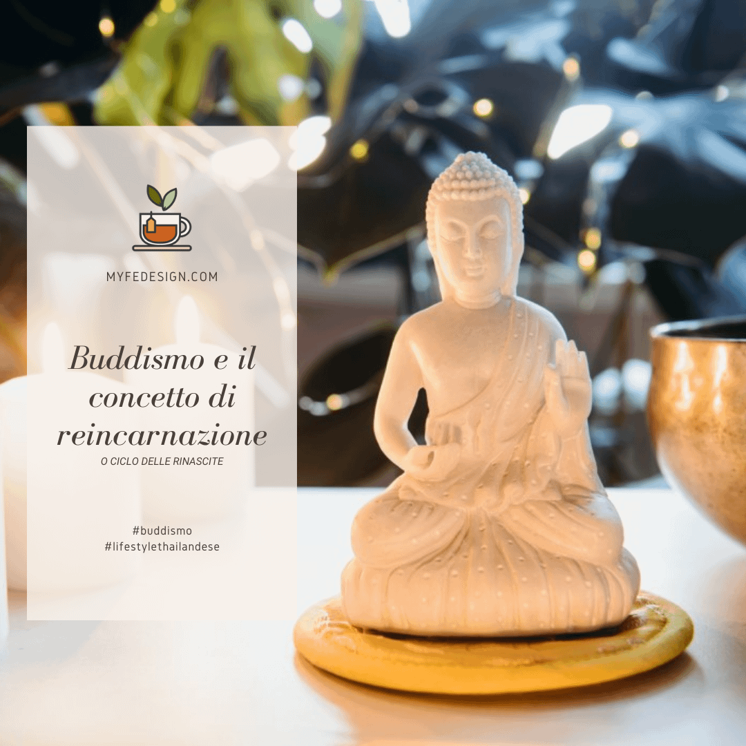 statua di Buddha circondata da 3 candele e una coppa di rame