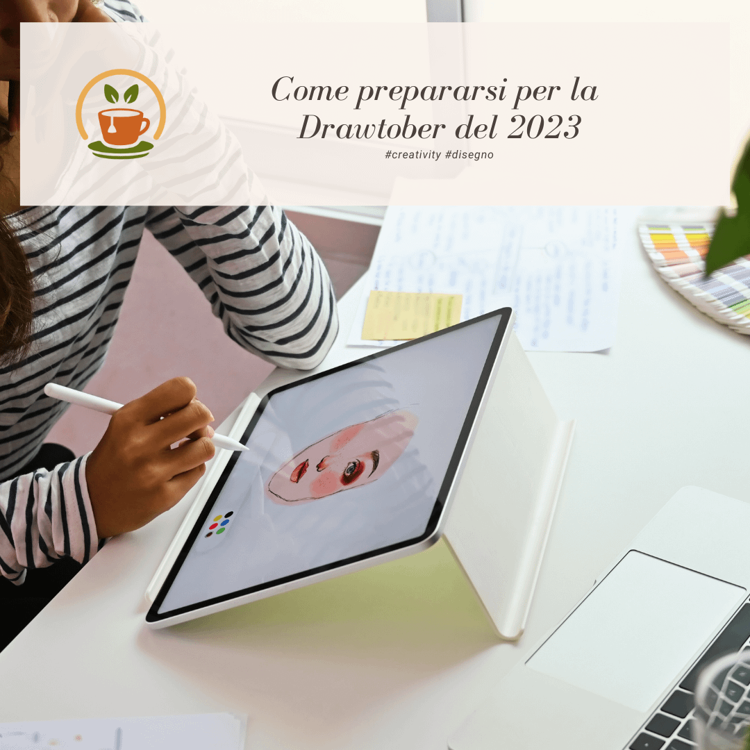 donna seduta ad un tavolo che disegna su un ipad