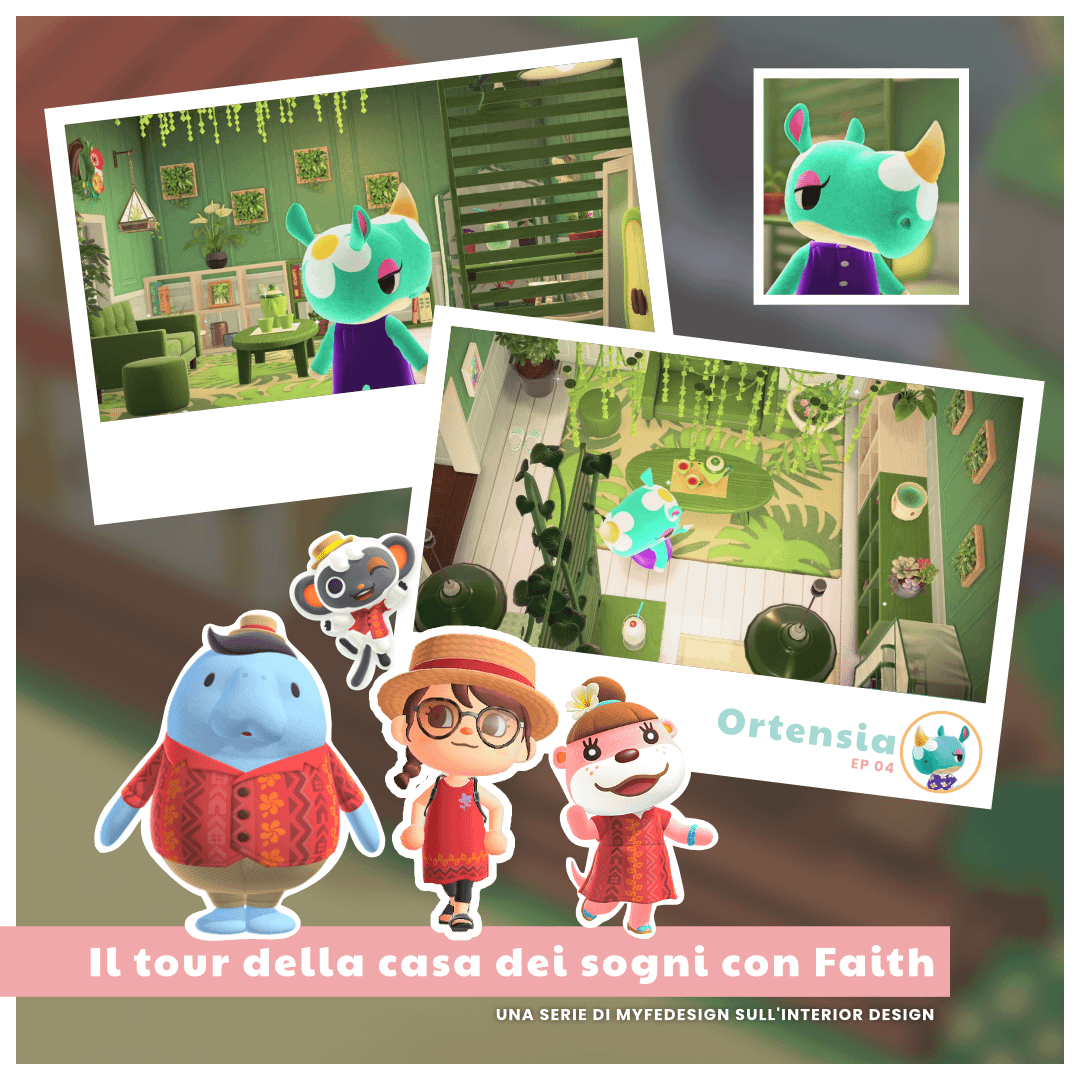 copertina della puntata 4 della serie sull'interior design dedicata alle case dei villager di animal crossing