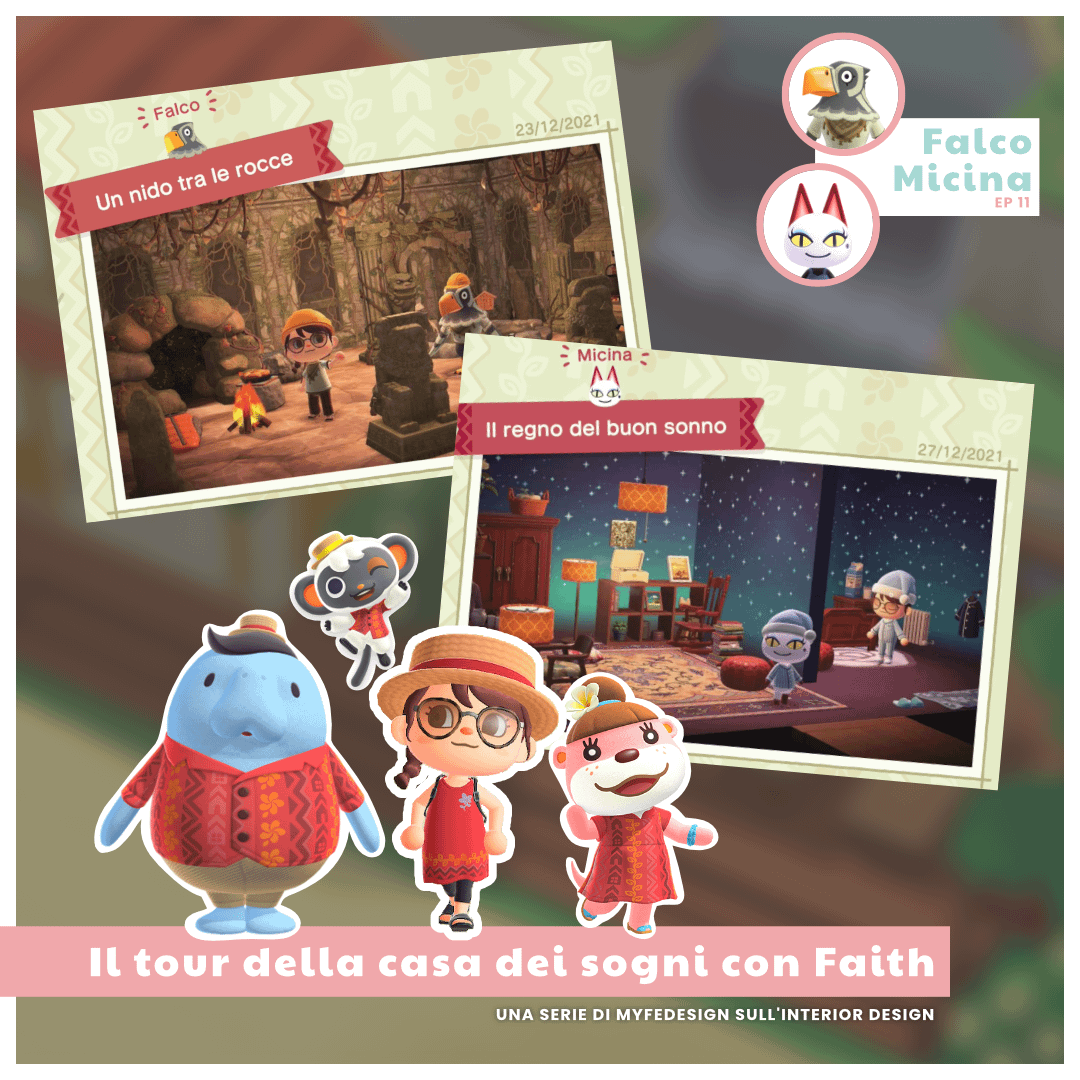 copertina della puntata 11 della serie sull'interior design dedicata alle case dei villager di animal crossing