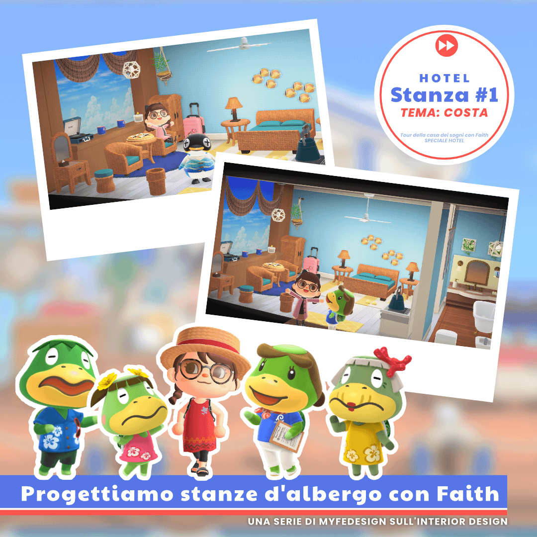 La prima stanza dell’hotel su Animal Crossing New Horizons
