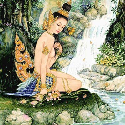 rappresentazione artistica thailandese delle kinnaree