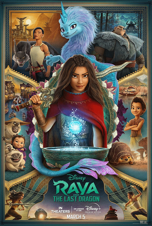 Poster del cartone Raya e l'ultimo drago