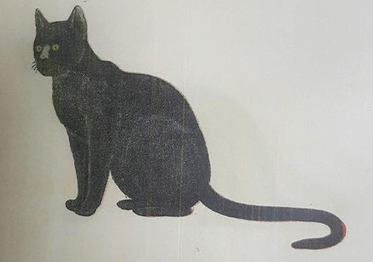 dipinto gatto thailandese dal libro Tamra Meaw