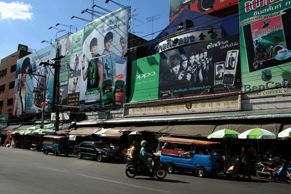 vista del famoso mercato Gimyong di Hatyai