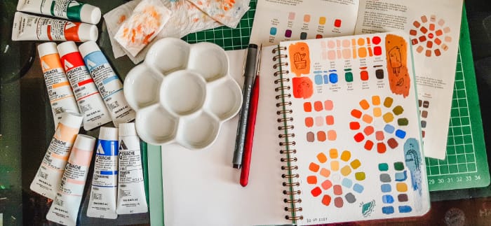 Dipingendo con i colori gouache