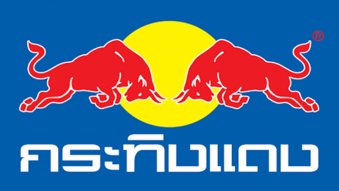 Logo Krating Daeng con scritta thailandese