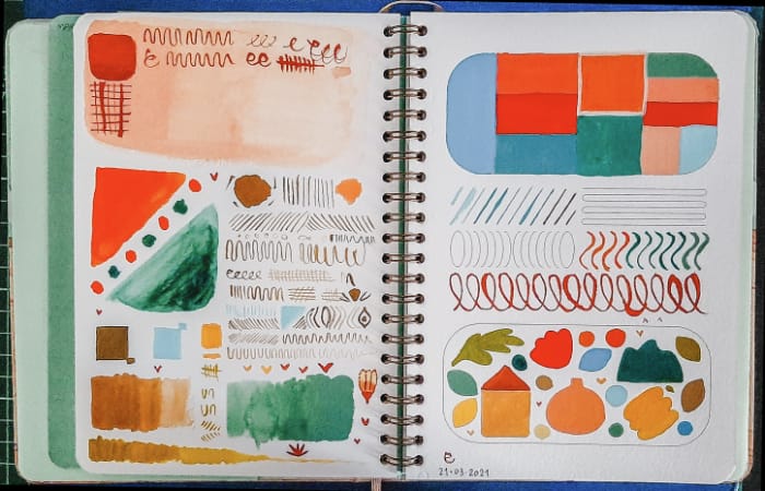 Dipingendo con i colori gouache
