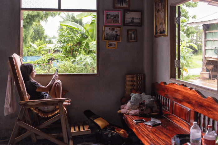 casa tradizionale thailandese semplice