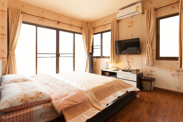 camera da letto con aria condizionata