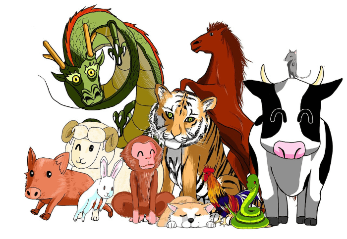 i 12 animali dell'oroscopo cinese