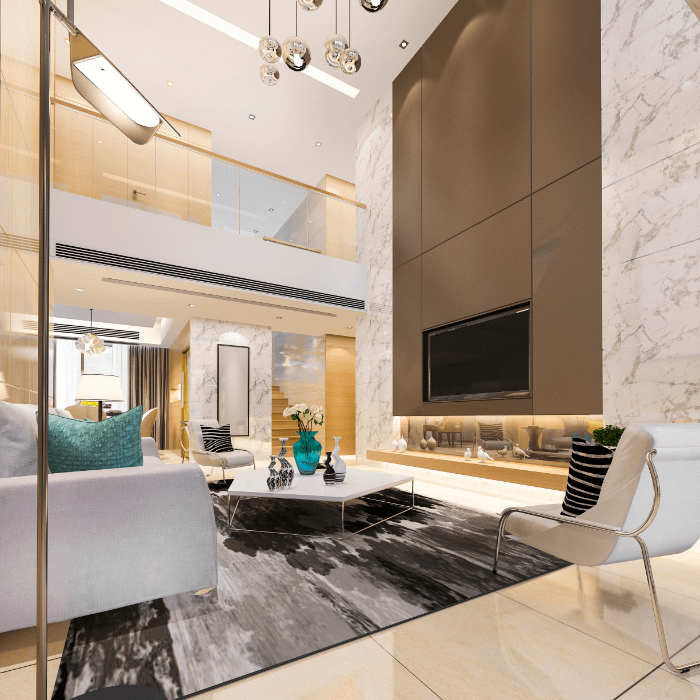 Spazi a doppia altezza | Double height space | ชั้นลอย