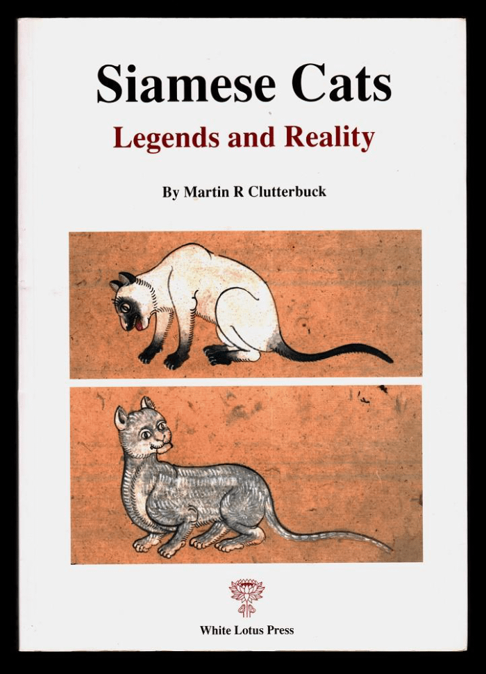 copertina del libro “Siamese Cats, legends and reality” scritto da Martin R. Clutterbuck