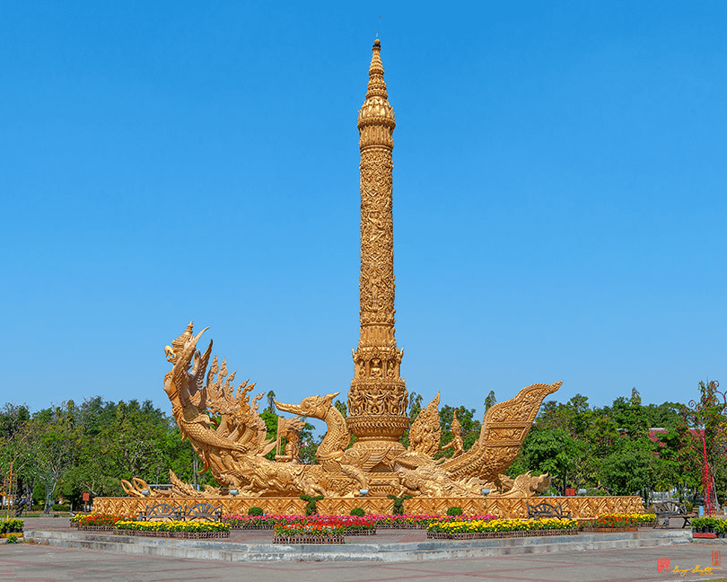 Grande candela nella città di Ubon Ratchathani